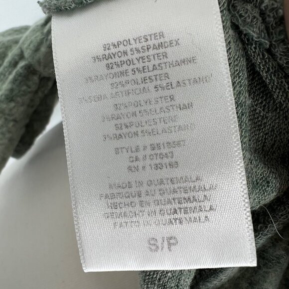 Eri + Ali Anthropologie Ruffle Sleeve Jersey Knit Top Green Size Small - Picture 9 of 11